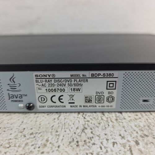 Sony BDP-S380 Blu-Ray Disc Zone B And DVD Player Multi Region 1-6 With Remote — image 12