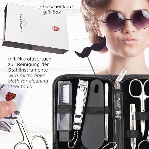 10-Piece Manicure Pedicure Grooming Kit - Nail Care Set with Tweezers, Clipper & — image 6
