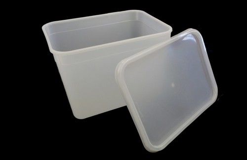 4 Litre Rectangular Ice Cream tubs / Food storage containers with Lids