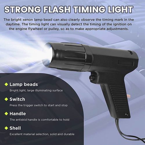 Automotive Flash Ignition Timing Light Timing Gun,12v Engine Timing Strobe Light — image 4
