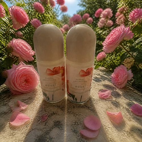 M&S Rose Anti Perspirant Deodorant Roll On 50ml x2 NEW Marks Floral — image 1