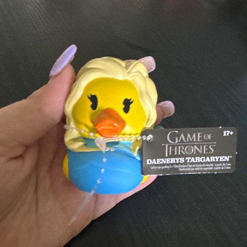 Game of Thrones Daenerys Targaryen Plastic Duck Figurine 1 Pack 17+ Yellow/Blue