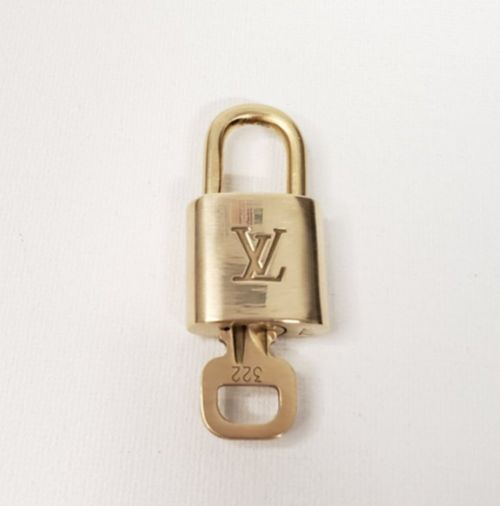 Authentic Louis Vuitton Gold Lock and Key Excellent Shiny — image 4