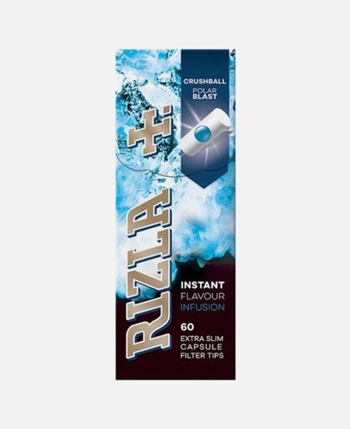 RIZLA POLAR BLAST FILTER TIPS Extra Slim Filters 5.7mm Crushball 6,12,24
