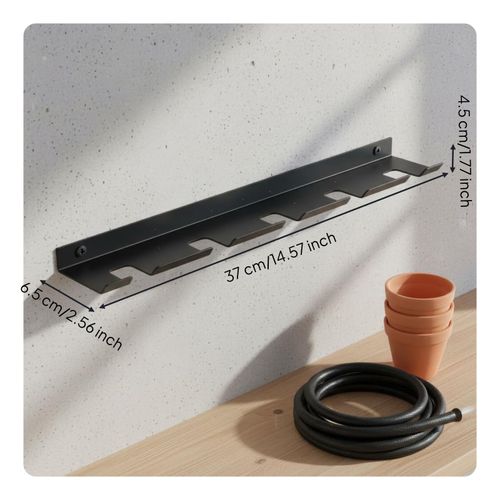 Garden Tool Storage Rack Space Saving Garden Tool Hanger Long-Lasting — image 10