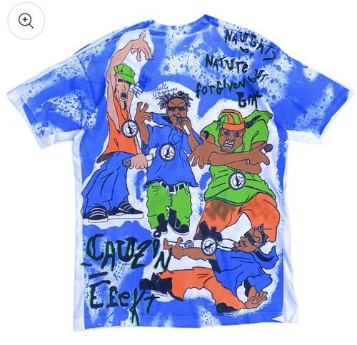 SALE 1990s Vintage Naughty By Nature Hip Hop Rap T Shirt L-XL Single Stitch