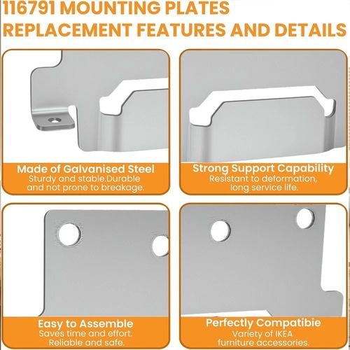 8PCS For Ikea Skorva Midbeam Bed Monunting Brackets Camper Conversion 116791 — image 5