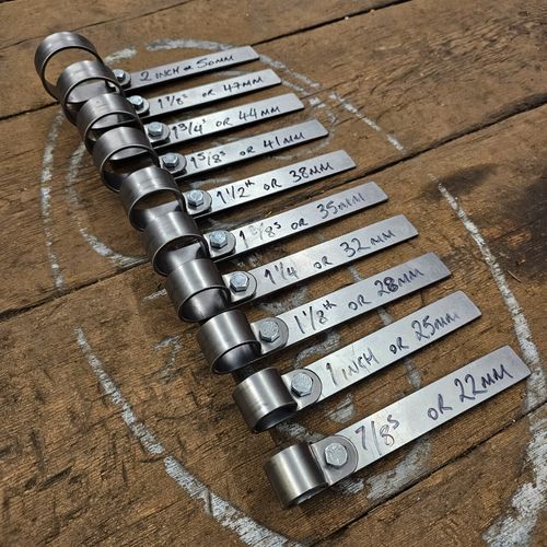 Exhaust P Clamp Hanger bracket, Various sizes, Vintage Classic Custom Motorcycle — image 6