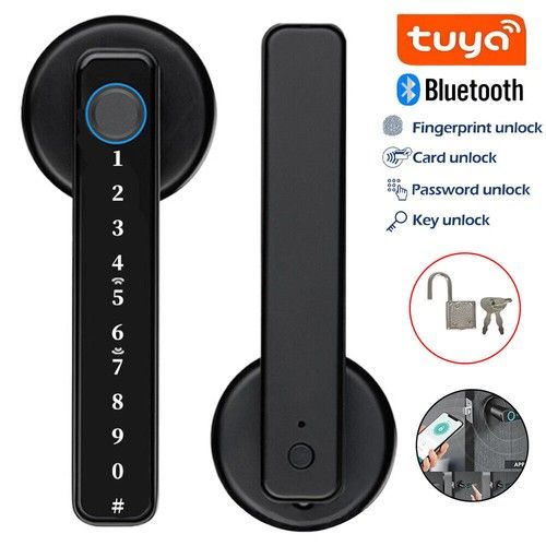 Smart Fingerprint Door Lock Security Electronic Door Lock Biometric Door Handle