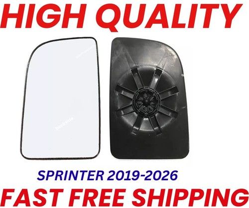 MERCEDES SPRINTER 2018 TO 2025 NON-HEATED MIRROR GLASS WITH BASE PLATE LEFT SIDE