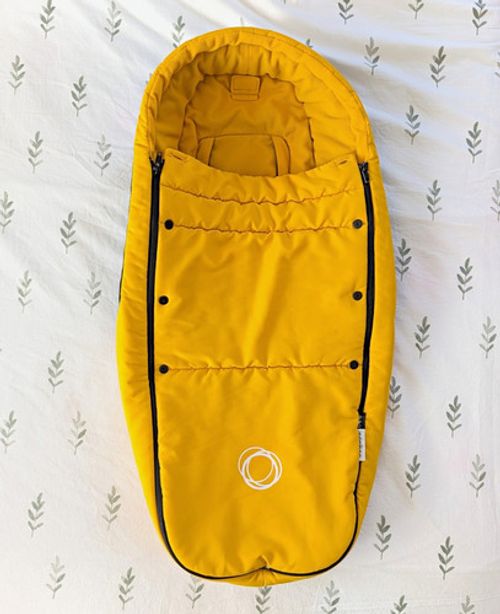 Bugaboo Pushchair/Pram Footmuff Cosytoe Yellow & Black Warm Cover