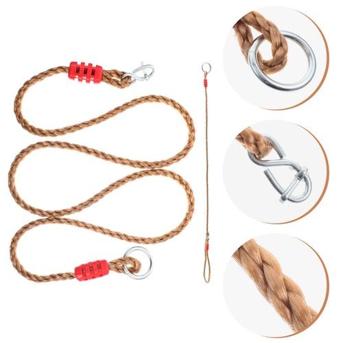 2Pcs Swing Rope Kit with Adjustable Nylon for Tree and Porch Swings