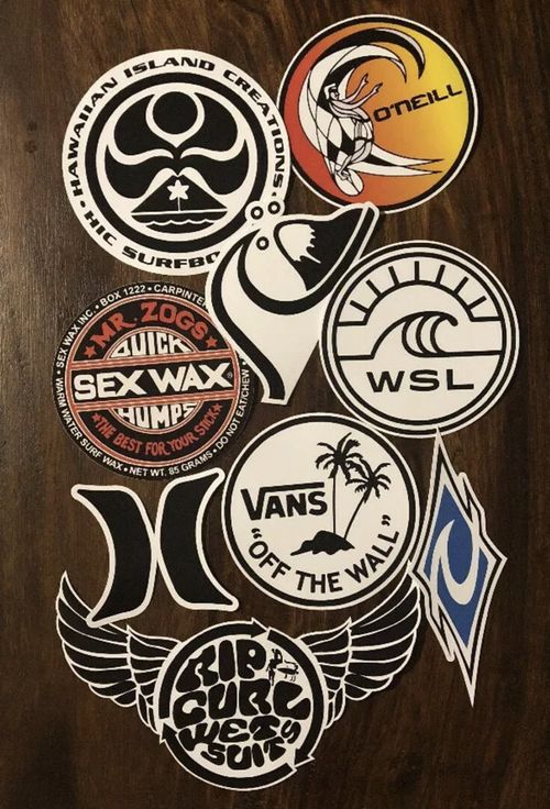 Surf Sticker Lot - Local Motion O’Neill Rusty Sex Wax Santa Cruz — image 5
