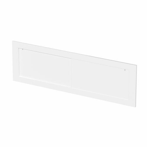 Side Front Storage Bath Panel for 1700 Straight Baths Lockable Modern MDF White — image 6