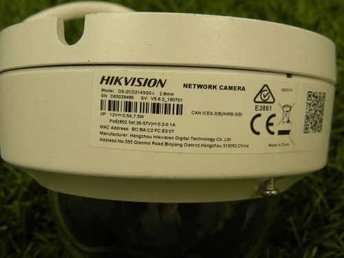 HIKVISION  DS-2CD2143G0-I 2.8mm 12V NETWORK IP CCTV DOME CAMERA TESTED SECURITY — image 2