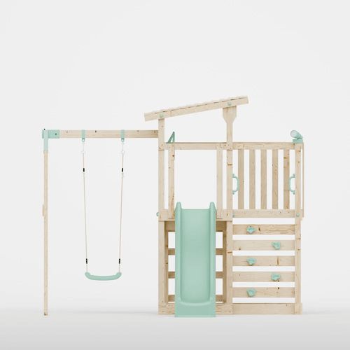 Extended Climbing Frame With Single Swing - Hawthorne Haven I Waltons — image 2