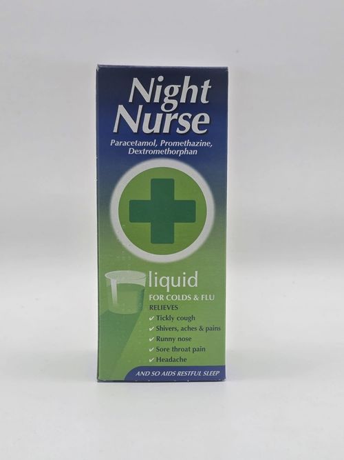 Night Nurse Liquid 160ml | Night-Time Cold & Flu Relief | UK PHARMACY — image 1