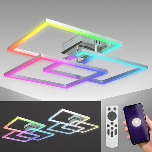 WiFi Ceiling Light LED RGB Dimmable CCT Smart Home Lamp Remote Control App 48W — image 6