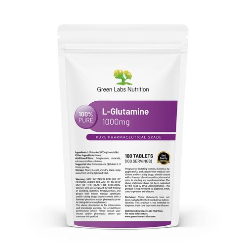 L-Glutamine 1000 mg Tablets – High Strength, Recovery & Anticatabolic Support — image 1