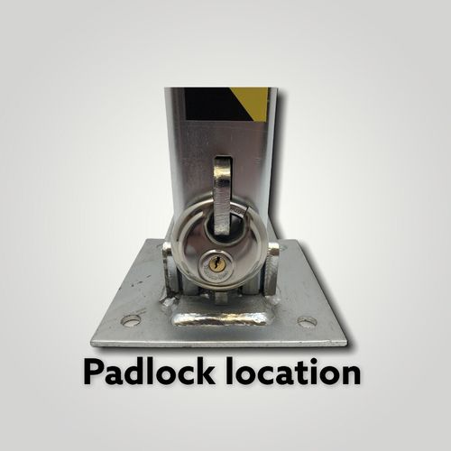 Fold down Heavy Duty Anti Ram Parking Bollard Driveway Security Post — image 3