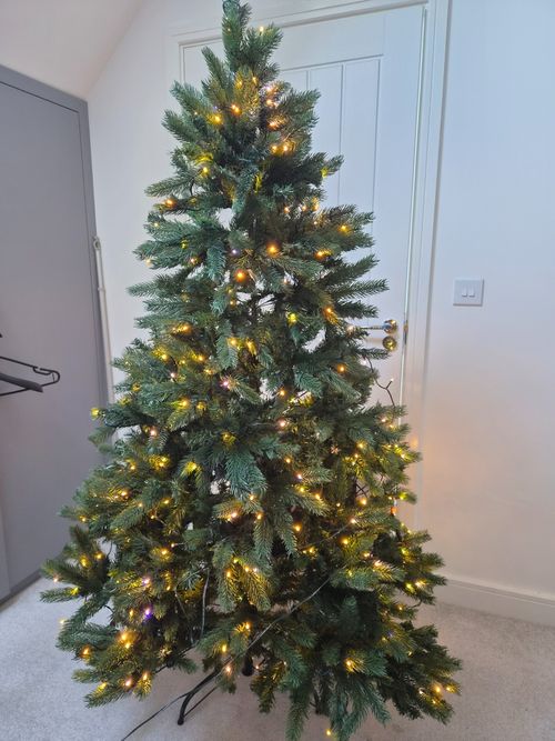 The Ultra Devonshire Fir Pre-lit with Warm White/Multicoloured Colour change LED — image 1
