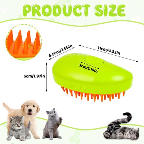 3IN1 Cat Steam Brush Self Cleaning Multi Grooming Brushes Electric Pet Hair Comb — image 6