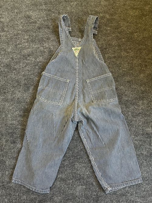 Vintage 60s 70s Kids Osh Kosh Overalls B’gosh Vestback Union Made Pin Stripe USA — image 8