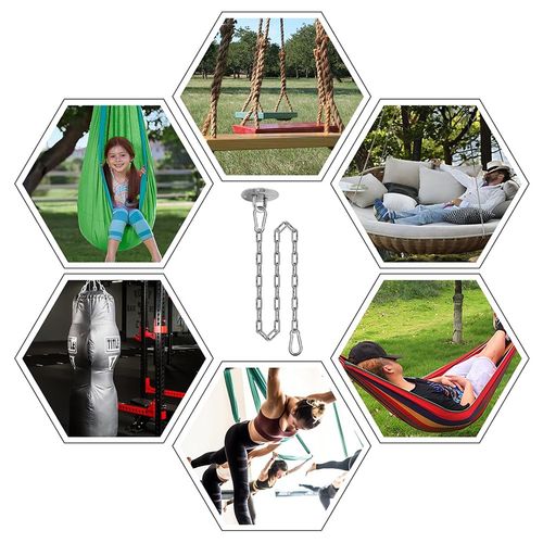 Stainless Hammock Heavy Duty Hanging Hook Kit Swing Chair Bracket Hardware UK — image 3