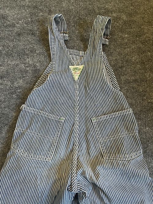 Vintage 60s 70s Kids Osh Kosh Overalls B’gosh Vestback Union Made Pin Stripe USA — image 9