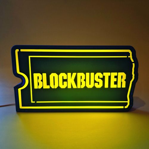 Iconic Blockbuster Ticket Lightbox Sign – Retro 90s LED Lightbox — image 3