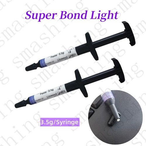 3.5g Dental Super Bond Paste Light Cure Adhesive Orthodontic Brackets Bonding