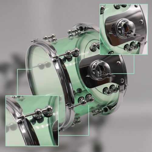 Snare Drum with Throw-off Transparent Instrument Powerful for Drummers — image 3