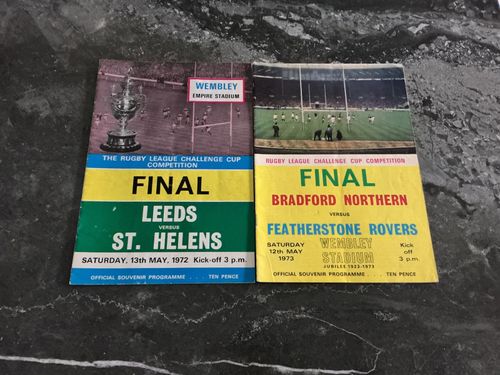 9 X RUGBY LEAGUE CHALLENGE CUP FINAL PROGRAMMES 1970/79 — image 5
