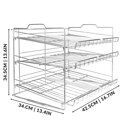 Stackable Can Rack Organizer 3 Tier Dispenser Storage for 36 Tins Kitchen Holder — image 5