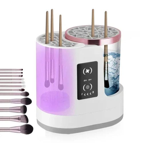 Electric Makeup Brush Cleaner Machine Portable Automatic USB Cleaning Tool Dryer