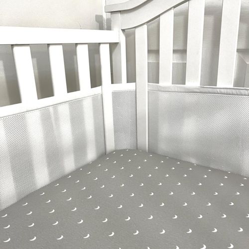 Cozy Cradle Breathable crib mesh liner, Brand new, White color, Crib bumper — image 1