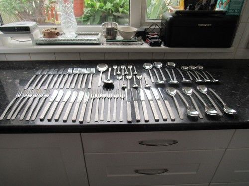 Vintage Viners of Sheffield Studio 68 piece Cutlery Set. 6 place settings
