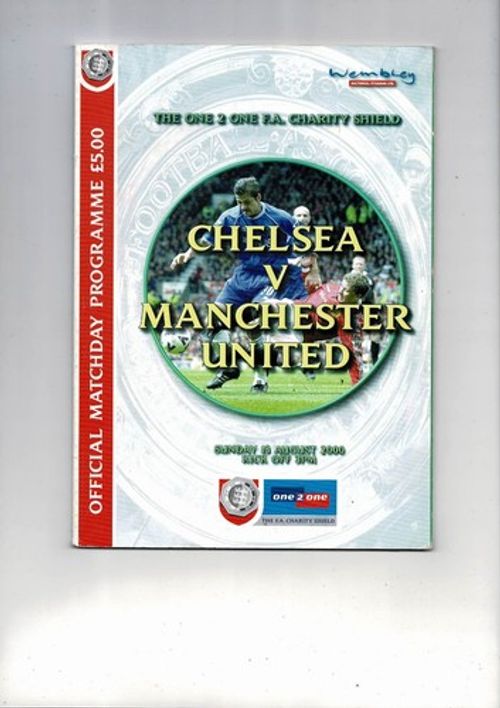 2000 Chelsea v Manchester United Charity Shield Football Programme