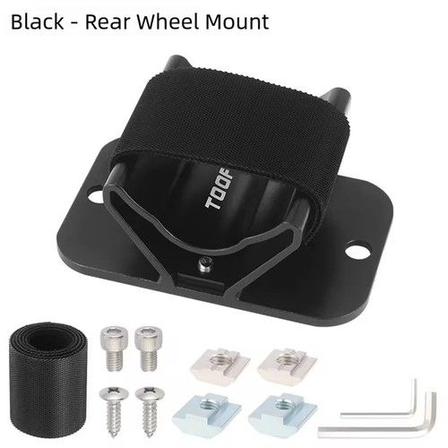 Bike Front/Rear Fork Mount Car Roof Van Rack Quick Release Thru-Axle Carrier