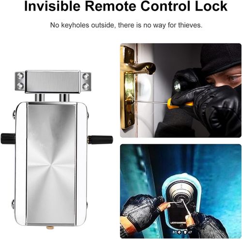 Smart Door Lock Kit Remote Control Keyless Entry Wireless Deadbolt Home Security — image 6