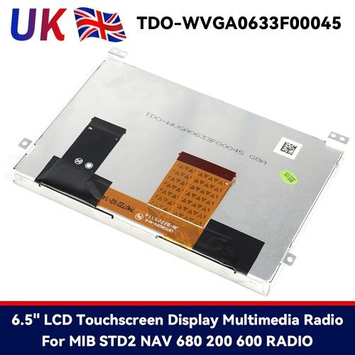 6.33" LCD Display Touch Screen for VW Skoda MIB STD2 200 TDO-WVGA0633F00045 UK