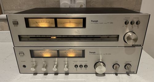 Triumph - HIFI Stereo tuner & Amplifier Silver TT-250 & TA-250Heavy Duty VINTAGE — image 1