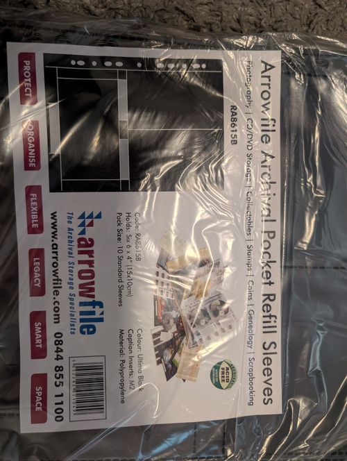 6 Packs Arrowfile Acid-Free Archival Photo Sleeve Refill 6x4 10 Pack RA8615B — image 2