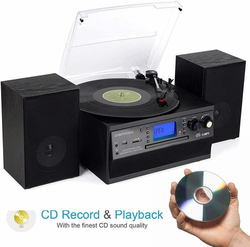 Bluetooth Record Player Turntable with Stereo Speaker, LP Vinyl to MP3 Converter — image 3