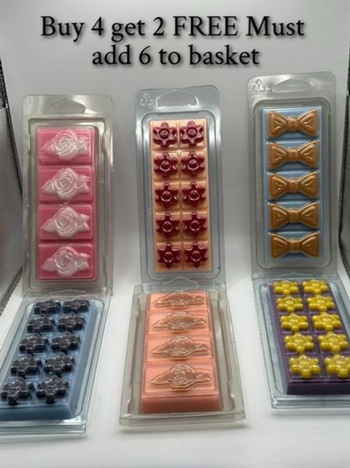 Highly Scented Wax Melt Snap Bar 50g Buy 4 get 2 FREE (£2 per bar with offer)