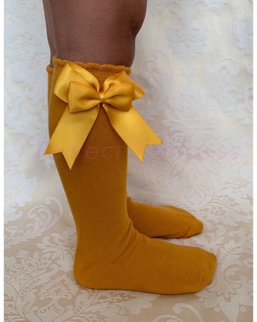 Spanish Socks - Knee High Double Bow. Baby/Girls/School Uniform PERFECT PRINCESS — image 11