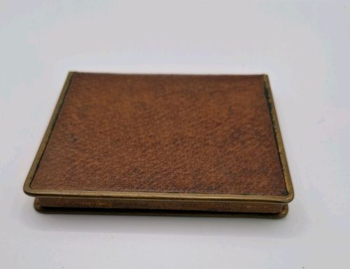 Vintage Cigarette Case - Burneys Perfection - Tan Leather  — image 2