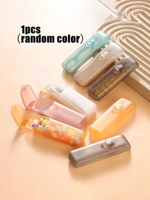 1/4/6 Pcs Mini Toothpick Holder  Portable Travel Floss Organizer Use IN/OUT Door