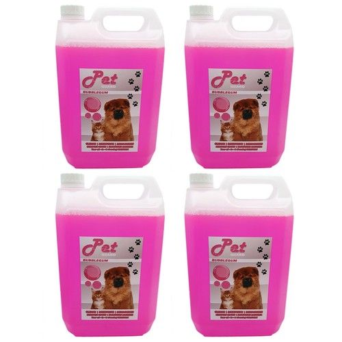 Pet Cattery Kennel Disinfectant Deodoriser Cleaner Pet GUARD 4 x 5L Bubblegum