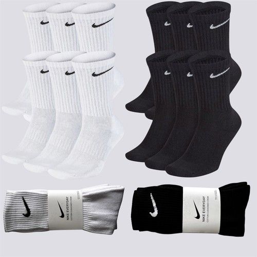 Nike Dri-FIT Everyday Cushioned Training Crew Unisex 3-6 Pairs Socks Size M/L